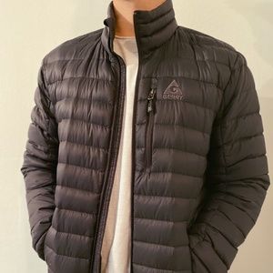 Puffy Black Coat - medium